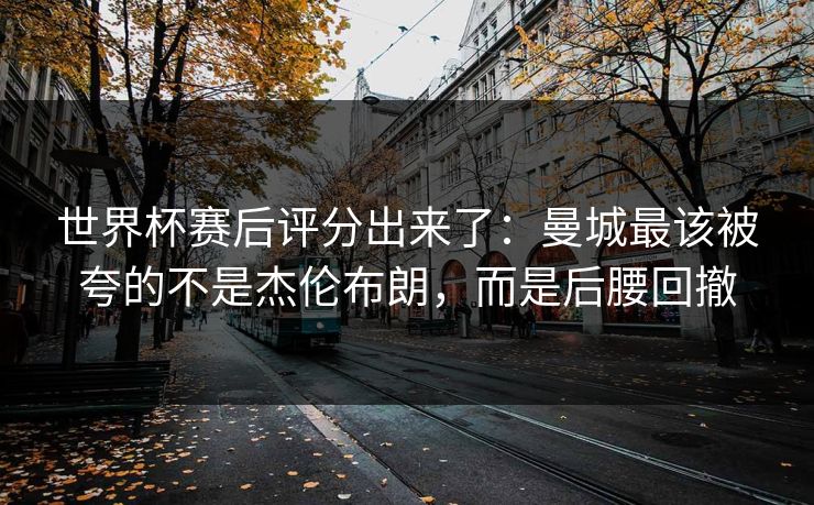 世界杯赛后评分出来了：曼城最该被夸的不是杰伦布朗，而是后腰回撤-第1张图片-开云体育平台入口 - 官方直达通道